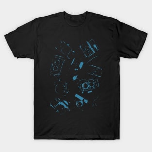 Abstract Vintage Cameras T-Shirt